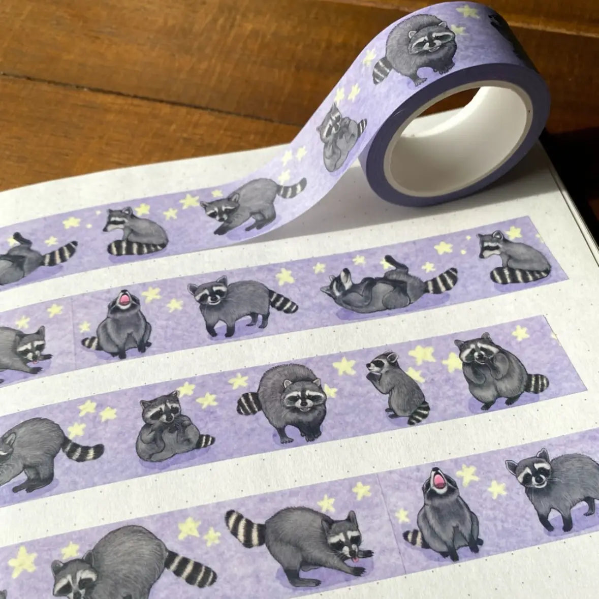 Allison Stoiser Art Rambunctious Raccoons Washi Tape