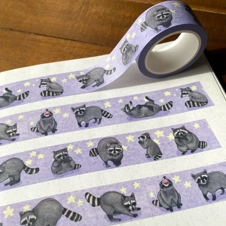 Allison Stoiser Art Rambunctious Raccoons Washi Tape