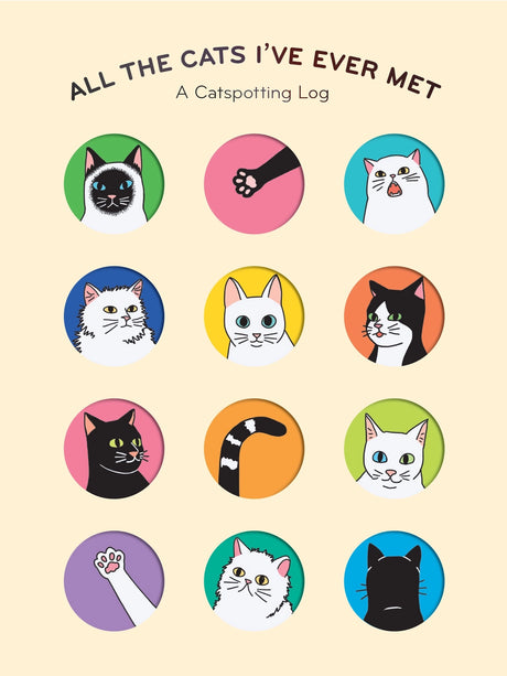 Never forget a feline friend with this one-of-a-kind fill-in journal that lets you log all the cats you will ever meet!
Whether it's your local neighborhood explorer or your grandma's cuddle buddy, All The Cats I've Ever Met offers a cute way to keep track of any and all cats that cross your path.