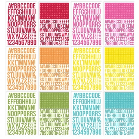Brights Alpha Sticker Book