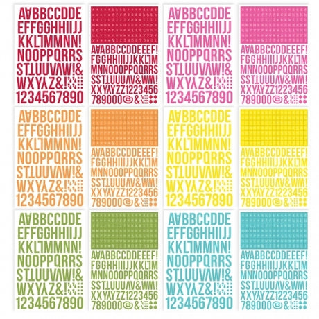 Brights Alpha Sticker Book