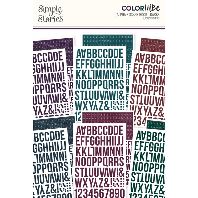 Alphabet Sticker Book - Darks Color Vibe
