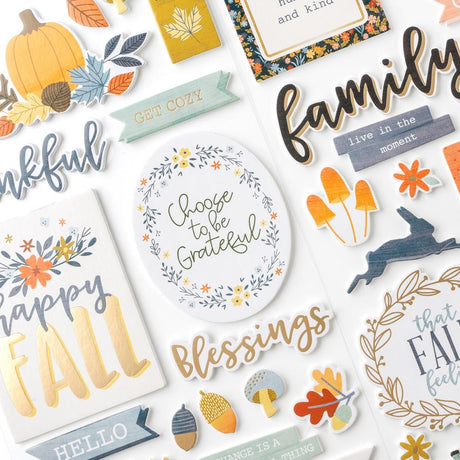 American Crafts Farmstead Harvest Thickers Stickers 46/Pkg