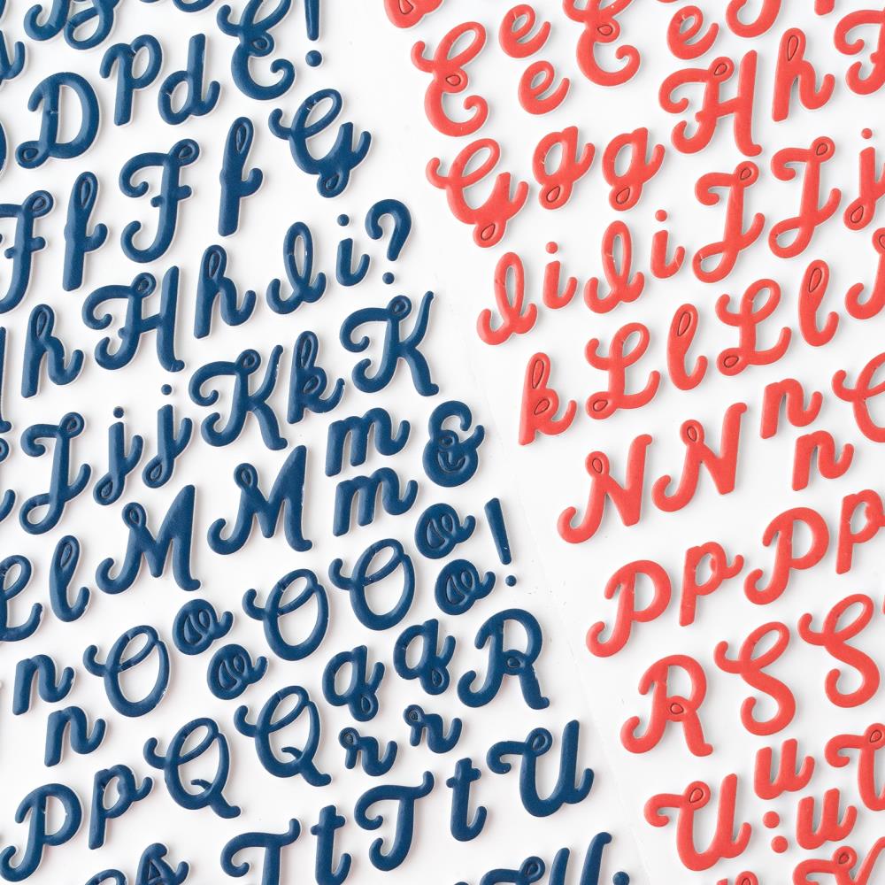 American Crafts Flags And Frills Thickers Stickers 308/Pkg