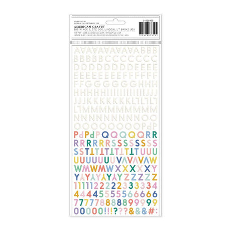 American Crafts Hello Little Girl Thickers Stickers 562/Pkg