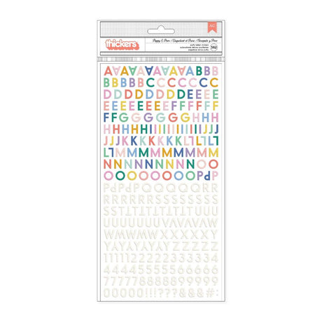 American Crafts Hello Little Girl Thickers Stickers 562/Pkg