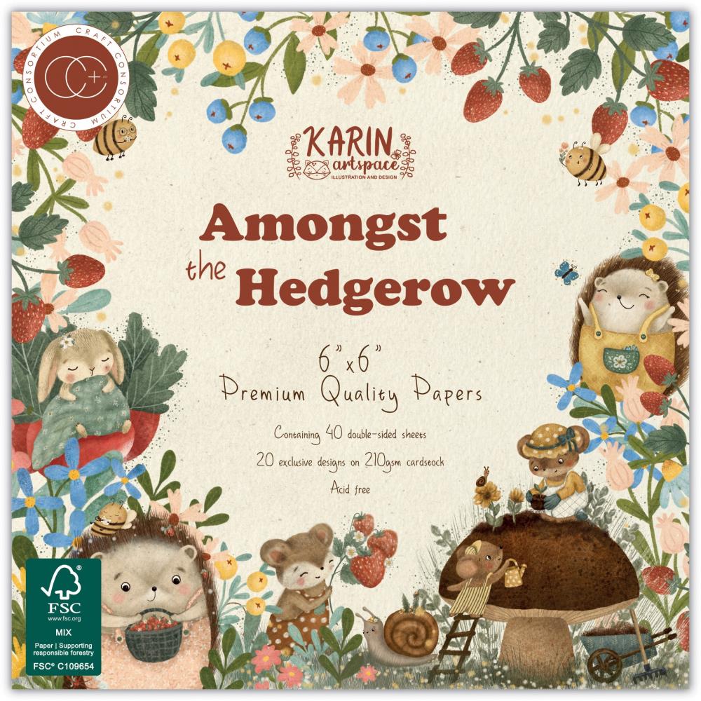 Craft Consortium Paper Pad 6"X6" - Amongst The Hedgerow