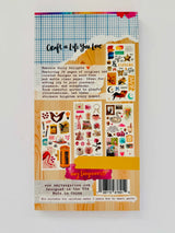 Featuring 30 pages of curated and original designs on matte clear and wood-free paper. Ideal for adding joy to your journals, planners, and scrapbooks. From familiar icons to everyday objects, let these stickers brighten every moment. (15 pages are wood-free and then those same designs appear again on 15 matte clear pages)
