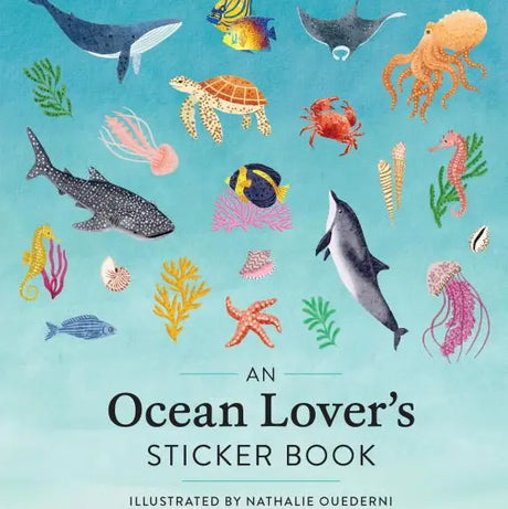 Enjoy a love letter to the sea with 775+ hand-painted stickers. Starfish and rainbow fish, swooping graceful whales and tiny intricate seashells, a neon forest of kelp and coral.

This gorgeous bounty of more than 775 stickers, each a lovingly hand-painted work of art, revels in the infinite magic of life under the sea, evoking on every page the sound of waves and smell of salt air.

Perfect for decorating a nature journal, diary, or letters to friends, or wherever you want a reminder of the ocean with all 