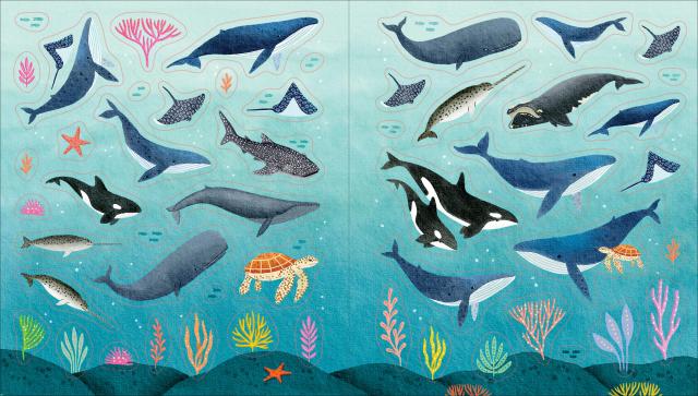 Enjoy a love letter to the sea with 775+ hand-painted stickers. Starfish and rainbow fish, swooping graceful whales and tiny intricate seashells, a neon forest of kelp and coral.

This gorgeous bounty of more than 775 stickers, each a lovingly hand-painted work of art, revels in the infinite magic of life under the sea, evoking on every page the sound of waves and smell of salt air.

Perfect for decorating a nature journal, diary, or letters to friends, or wherever you want a reminder of the ocean with all 