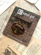 The Creeping Moon - Apothecary Shop Sign Enamel Pin