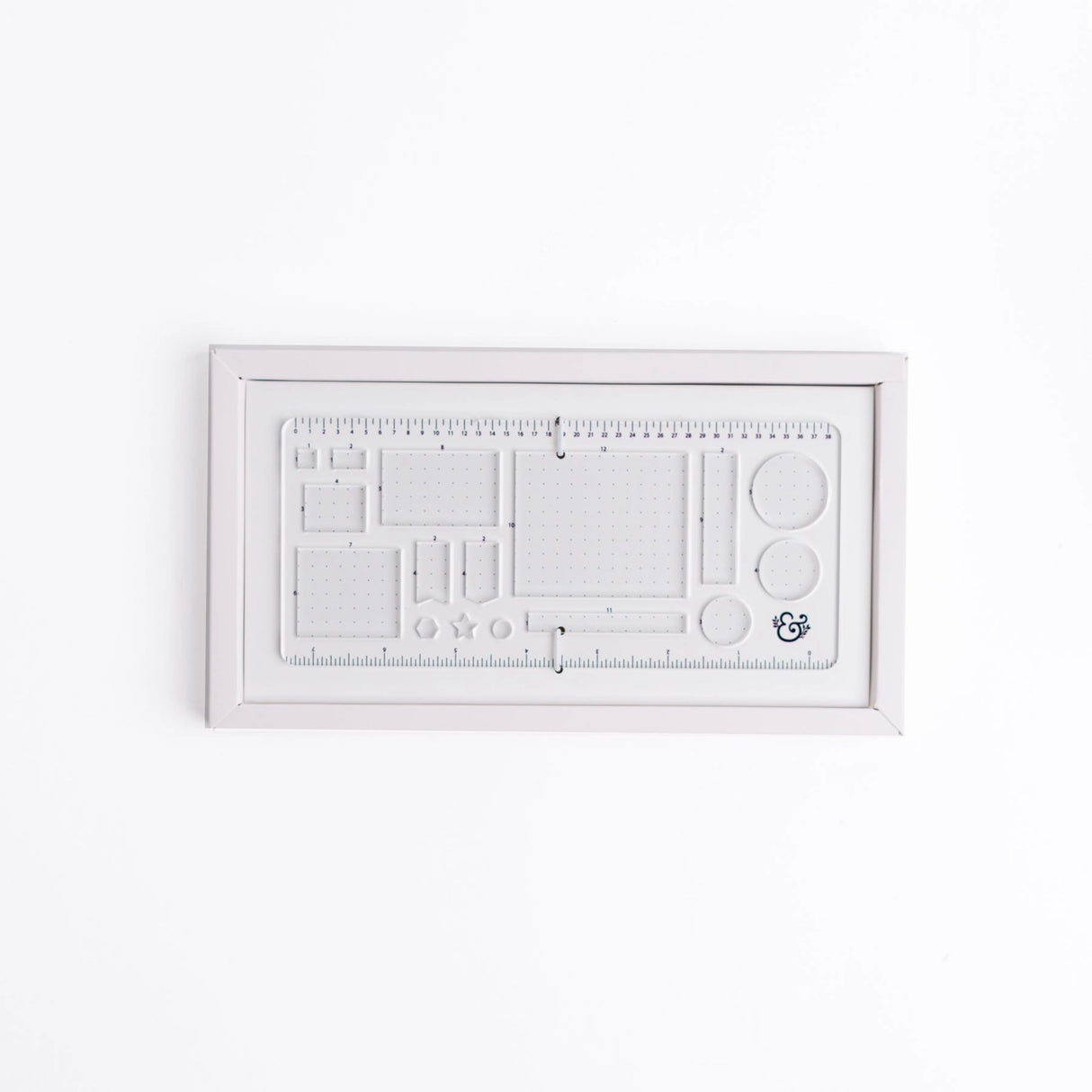 Get precise and achieve perfect outlines in your journal with our A5 Dot Grid Planning Stencil. This handy grid spacing guide helps you measure out your bullet journal spreads with ease. Simply pick a layout and use the dot grid journal ruler to mark out each box.

The stencil features half square notches, guide boxes, helpful shapes, and more so you can quickly create an entire journaling spread without the worry of counting dots or having uneven lines!

This stencil is particularly helpful for A5 notebook