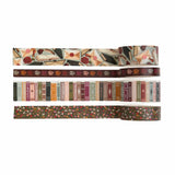 Washi Tape is the perfect stationery supply to use for journaling, gift wrapping, crafting or any decorative purpose you wish to enhance with an enchanting rustic elegance.

Add a storybook touch to your journal spreads with the&nbsp;Books of Beauty Washi Tape Set—a coordinated collection of warm, vintage-inspired designs perfect for layering, borders, and decorative accents.

✨ Features You’ll Love

High-quality matte finish for smooth application and easy repositioning
Ideal for planners, journals, scrapb