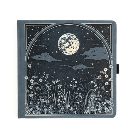 Step into a quiet night where ideas glow like fireflies. The Moonlit Garden Notebook captures the calm of a starry sky framed by wildflowers, inviting you to pause, breathe, and fill each page with inspiration. With soft moonlit tones and delicate detailing, it’s a peaceful companion for journaling, planning, or creative reflection.