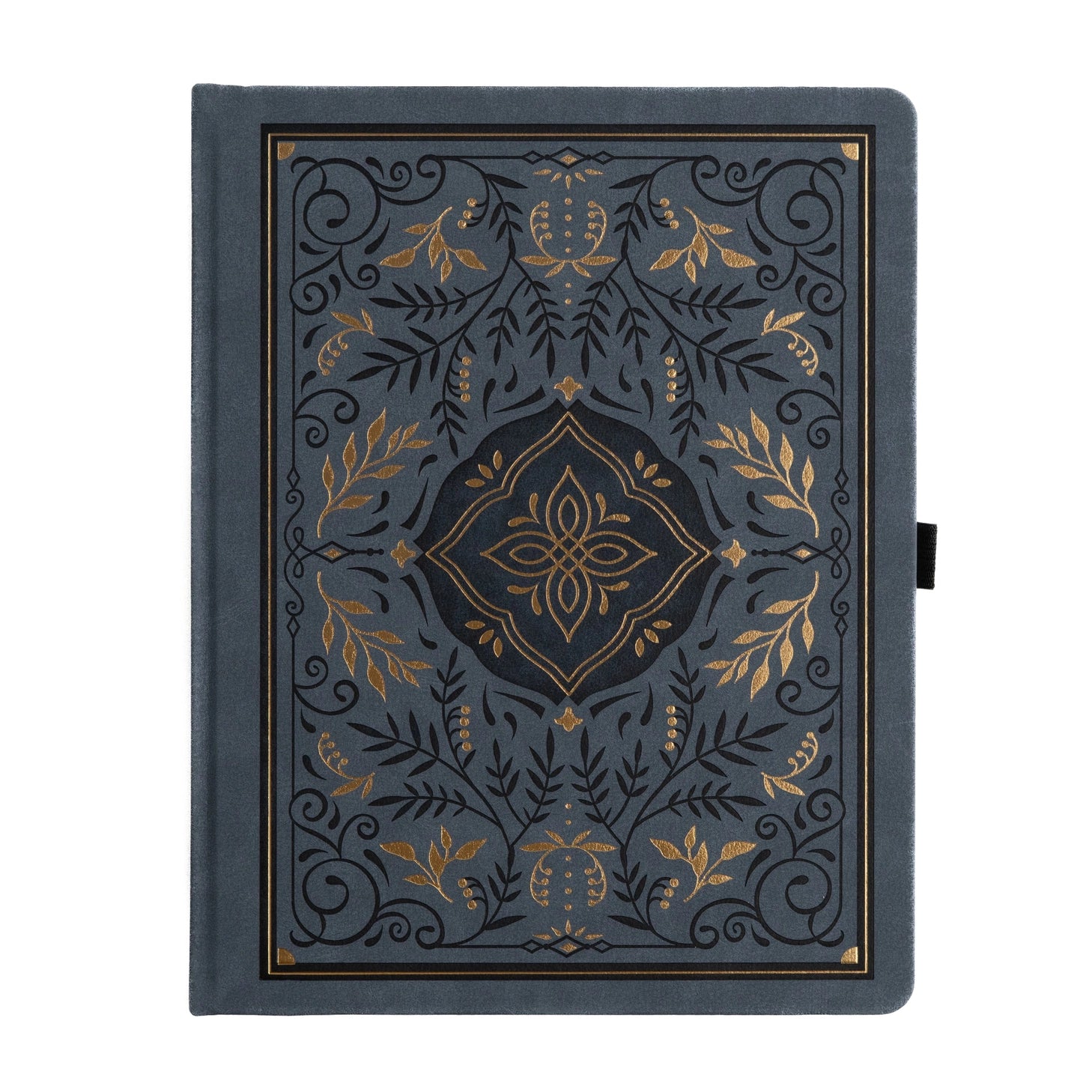 Let your imagination wander into midnight magic. The Storybook Notebook in Navy blends deep, velvety blue tones with ornate gold detailing, creating a journal that feels like an heirloom tale waiting to be written. Whether you're crafting daily reflections or exploring new creative ideas, each page becomes its own enchanting chapter.
