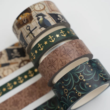 Set sail for your next creative adventure with the Treasure Map Washi Tape Set—a bold, nautical-inspired collection made for journaling, scrapbooking, gift wrapping, and planner decorating.