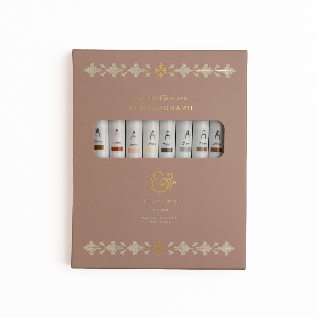 Archer and Olive - Quiet Corners | Set of 10 Acrylograph Pens