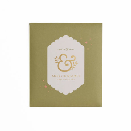 Bring together some of Archer &amp; Olive’s most-loved designs with the Favorite Icons Stamp Set.

This curated collection features a charming mix of icons from past stamp collections including florals, bees, birds, bicycles, hot air balloons, woodland creatures, and more making it perfect for adding whimsical accents, decorative borders, and creative details to your journal, planner, cards, and paper crafts.