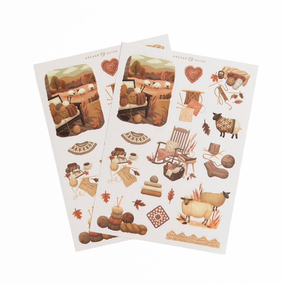 Archer and Olive Sticker Set: Homespun