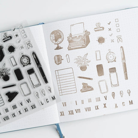 Archer and Olive Acrylic Stamps: The Writer's Desk