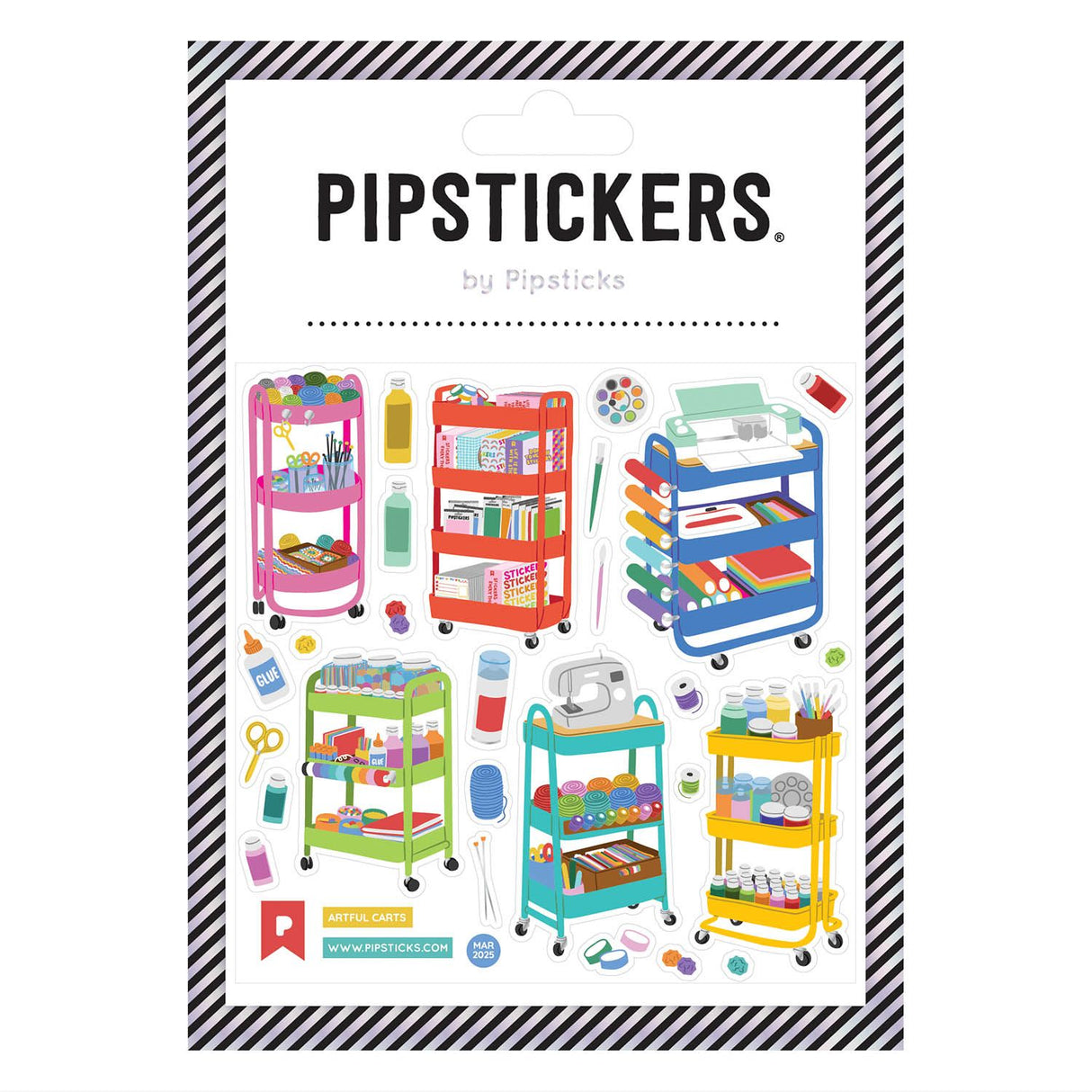 Description

PipStickers are the PERFECT gift for the sticker lover in your life - even if it's you! These unique PVC designs with silver foil accents come on a clear backing and cannot be found anywhere else. Includes one 4'' x 4'' sheet of Artful Carts PipStickers and includes the Pipsticks manifesto.