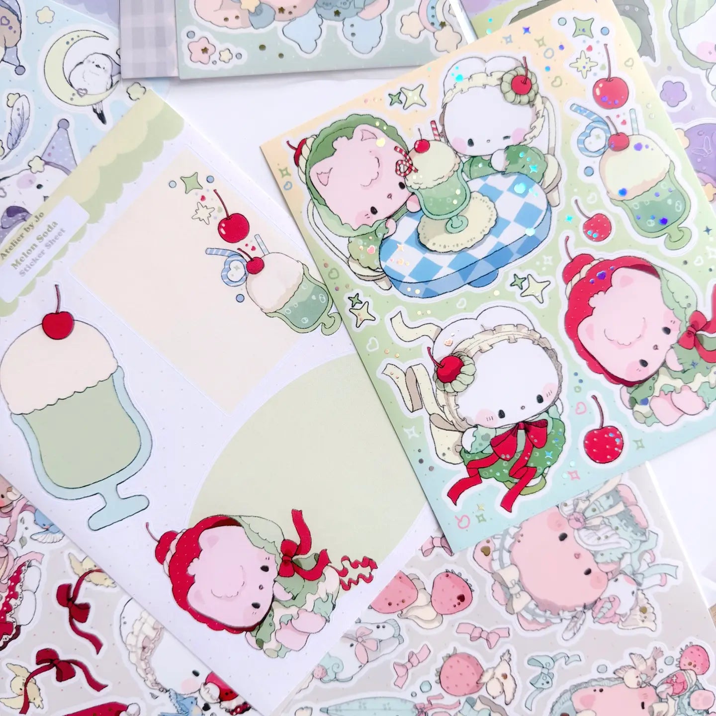 Introducing larger stickers to be the center of focus in your journal spreads! These detailed, illustrated stickers will add a cozy flair to any journal.

Product details:

135 mm x 160 mm sticker sheet.
Matte with Foil
135 mm x 180 mm memo sticker sheet backing - writable.