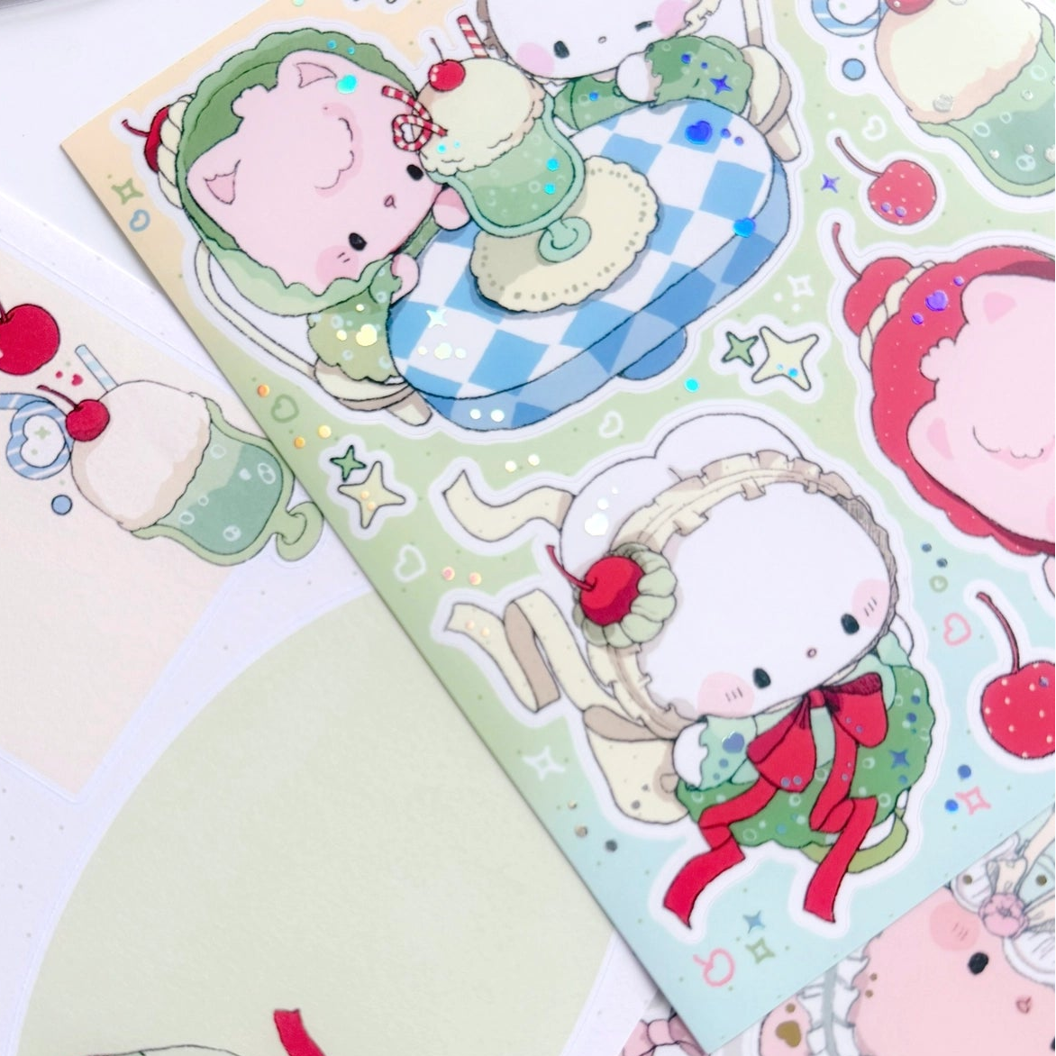 Introducing larger stickers to be the center of focus in your journal spreads! These detailed, illustrated stickers will add a cozy flair to any journal.

Product details:

135 mm x 160 mm sticker sheet.
Matte with Foil
135 mm x 180 mm memo sticker sheet backing - writable.