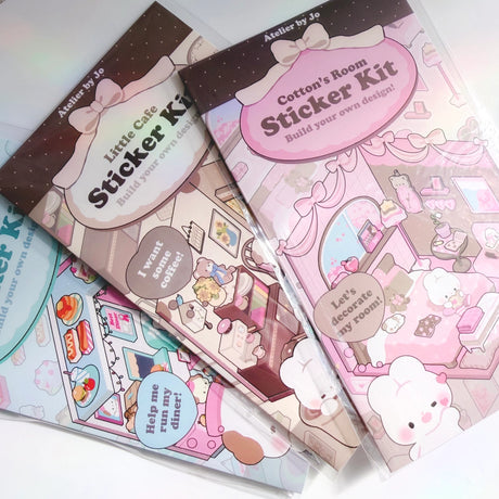 Add a touch of playful dimension to your journals and planners with our Build-Your-Own Scene Kits. Designed for creative storytellers, each kit lets you construct a charming 3D flip scene — choose from a cozy café, classic diner, or dreamy bedroom setting.