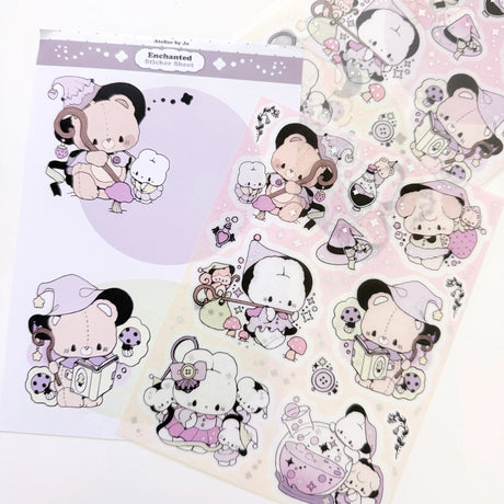 Atelier by Jo Large Washi Sticker Sheet - Enchanted

Introducing larger stickers to be the center of focus in your journal spreads! These detailed, illustrated stickers will add a cozy flair to any journal.