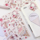 Atelier by Jo Large Washi Sticker Sheet - Milky Ice Cream

Introducing larger stickers to be the center of focus in your journal spreads! These detailed, illustrated stickers will add a cozy flair to any journal.
