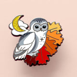 Glitter Punk - Autumn Owl Enamel Pin – Autumn Fall Collection