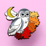 Glitter Punk - Autumn Owl Enamel Pin – Autumn Fall Collection