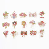 BGM Cherry Blossom Red Scarlet Hair Accessories Flake Sticker
