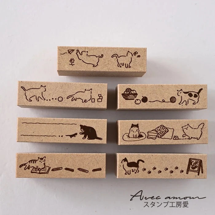 Stamp Studio Ai Border Stamp Set of 7 - Cats
