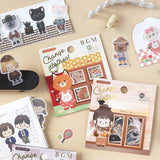Dress Up Doll Flake Sticker Change Clothes