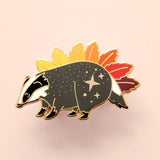 Glitter Punk - Badger Enamel Pin – Autumn Fall Collection