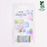 BANDE's popular patterns is back in print! The leaves nestled between the flowers add a nice accent along with a magical watercolor touch of blue and pink. If you stick it along the borders of your notebook or notebook, you can create a decoration that will make you smile, as if you are gathered on a perch.