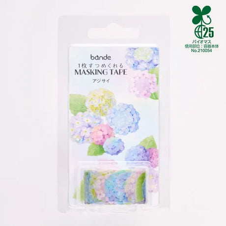 BANDE's popular patterns is back in print! The leaves nestled between the flowers add a nice accent along with a magical watercolor touch of blue and pink. If you stick it along the borders of your notebook or notebook, you can create a decoration that will make you smile, as if you are gathered on a perch.