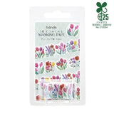 BANDE's popular patterns is back in print! A series of flower fields drawn by illustrator kalo with a gentle hand-drawn touch. Just arrange and paste them in the order they appear, and a field of pink, red, and purple tulips will spread out. If you stick it along the borders of your notebook or notebook, you can create a decoration that will make you smile.