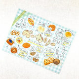Bande's popular patterns are making a comeback!
The bakery pattern, which gives off the aroma of freshly baked goods, was a popular product in the early days.&nbsp;I flip through each sheet as if I'm picking at a bakery, playing around. If you stick it along the borders of your notebook or notebook, you can create a decoration that will make you smile.


Product size: Height 13~15mm×Width 16.5~21mm
Pattern types: 14 patterns
Number of sheets: 120 sheets
Packaging size: Height 125mm× Width 68mm× Depth 48mm