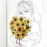 BANDE's popular patterns is back in print! A roll sticker featuring sunflowers blooming full of vitality, one by one. The vivid yellow reminiscent of the summer sun is enough to lift your spirits just by looking at it!