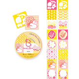 Easy-to-use colors and patterns in "Ohana" design made by Baum Dec! Convenient size for decorating titles or adding accents onto your journal or letters. Use them however you like! Stamp them, add text, or add a little fun. They can also be used to seal letters and envelopes, or to decorate your planner. Fold them in half to use as index stickers or write or stamp them. Each pack contains 500 stickers with different designs, making them ideal for decorating or sharing.