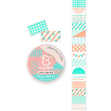 Easy-to-use colors and patterns in "Lunlun / Sugar Pink" design made by Baum Deco! Convenient size for decorating titles or adding accents onto your journal or letters. Use them however you like. Stamp them, add text, or add a little fun. They can also be used to seal letters and envelopes, or to decorate your planner. Fold them in half to use as index stickers or write or stamp them. Each pack contains 1,000 stickers with the same design, making them ideal for business use or sharing.