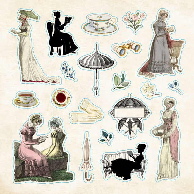 Libro de pegatinas efímeras de Bibliophelia