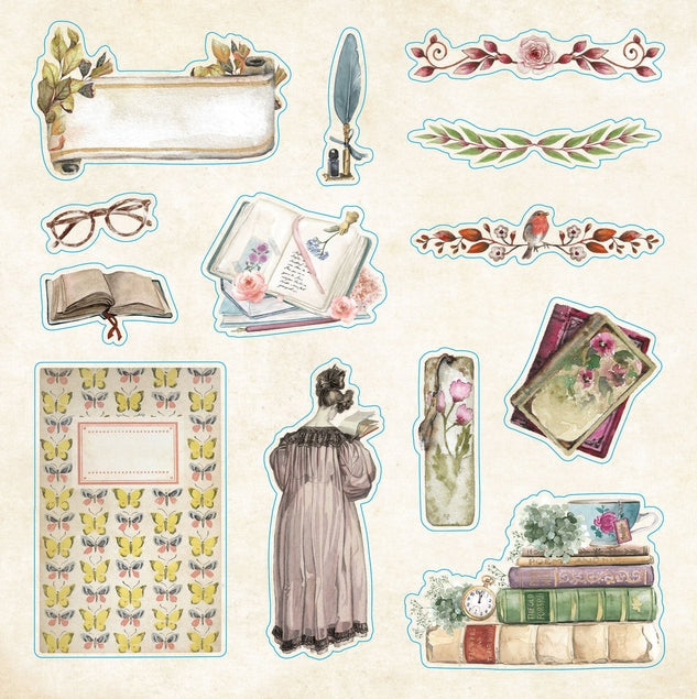 Libro de pegatinas efímeras de Bibliophelia