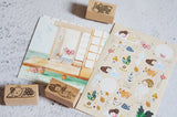 Black Milk Project - Girl Reading Stamp