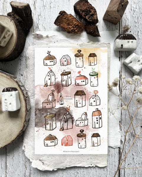 Black Milk Project - Mini Houses Sticker Sheet