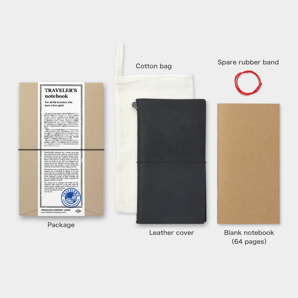 TRAVELER'S notebook Black (Regular Size)