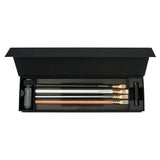 The perfect guide and introduction to Blackwing graphite pencils and accessories. All in one aesthetic and beautiful box set for your desk or an analog gift for the pencil connoisseur, stationery lover, or person in your life that appreciates quality tools.