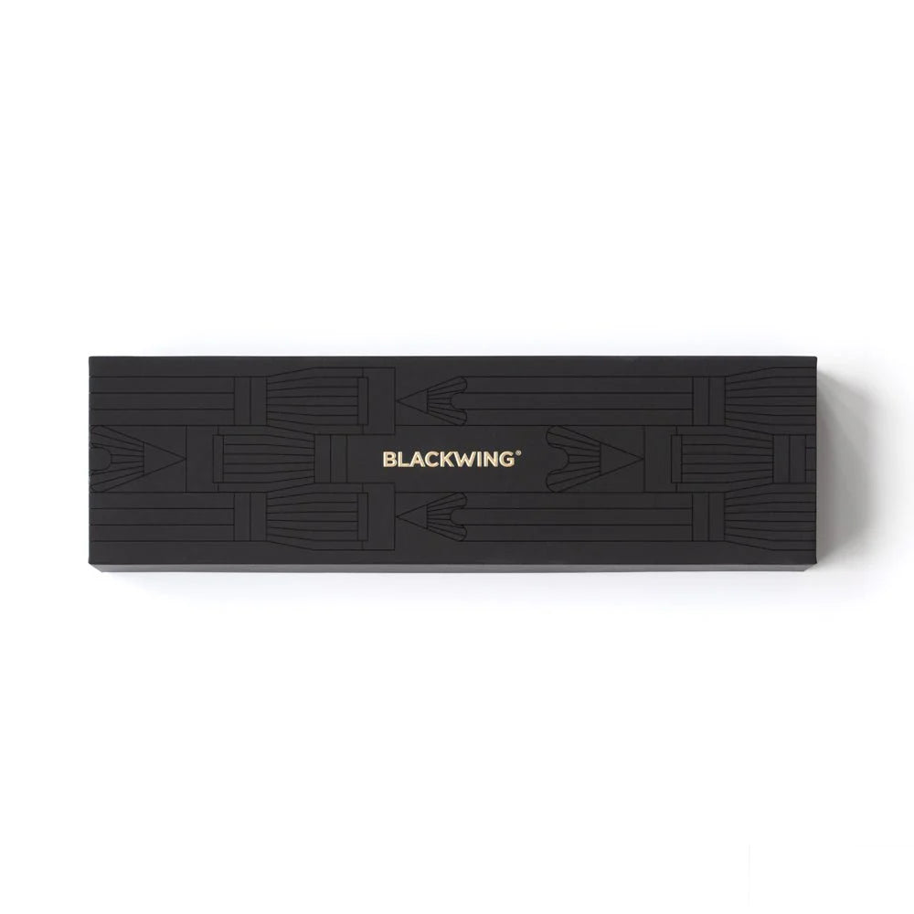 The perfect guide and introduction to Blackwing graphite pencils and accessories. All in one aesthetic and beautiful box set for your desk or an analog gift for the pencil connoisseur, stationery lover, or person in your life that appreciates quality tools.